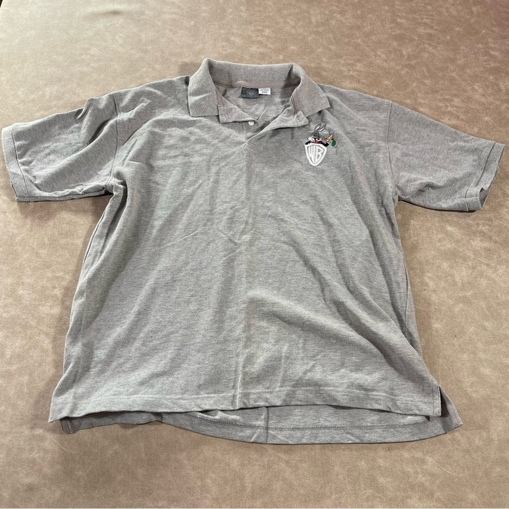 Vintage Looney Tunes Bugs‎ Bunny 1991 embroidered Polo Shirt XXL